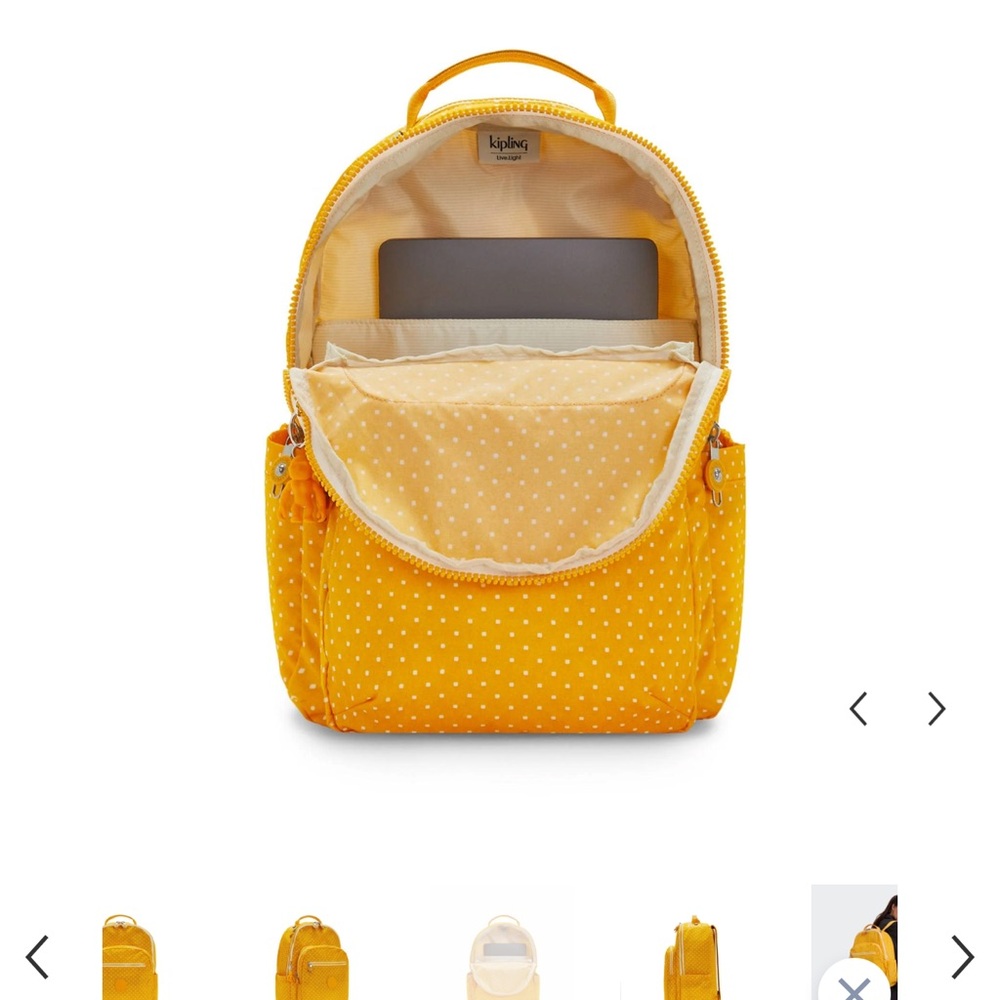 Kipling Orange Backpack - Picture 4 of 6